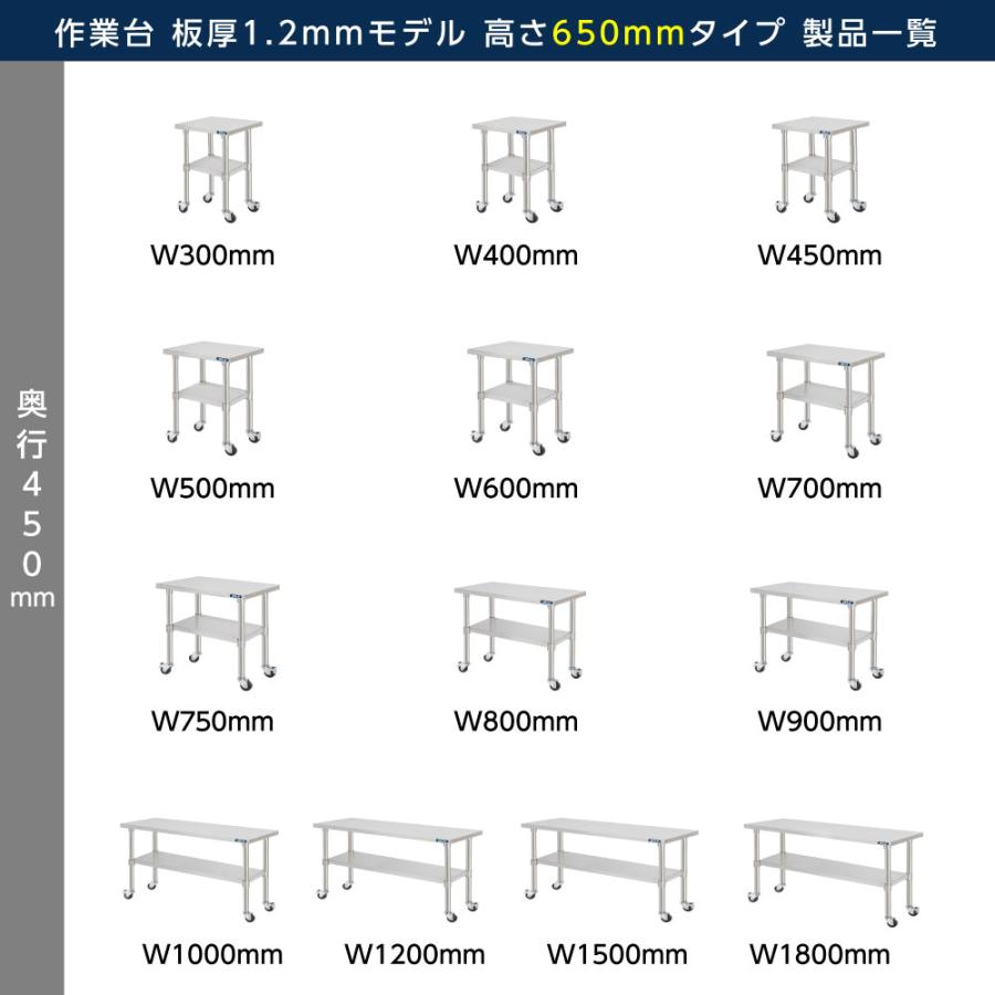 日本製造 ステンレス製 キャスター付き 業務用 コンロ台 奥450 日本製造 ステンレス製 キャスター付き 業務用 コンロ台 奥450