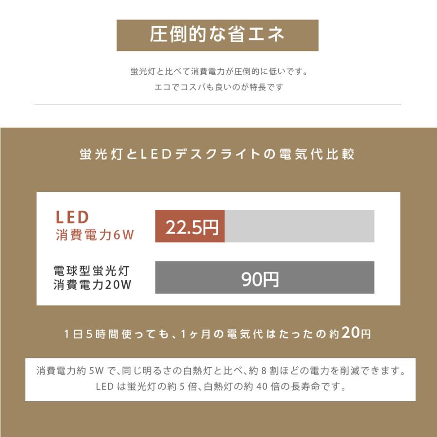 あすつく デスクライト LED 目に優しい 電気スタンド 1,200mAh バッテリー テーブルスタンド テーブルライト 卓上ライト タッチ調光 調色 ldl-595｜asuka-stote｜07