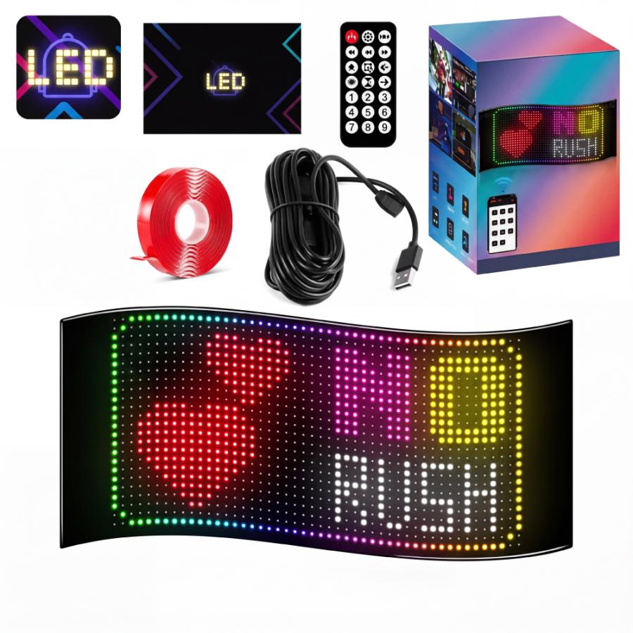車用フレキシブルLEDディスプレイ 車載 LED マトリックスパネル