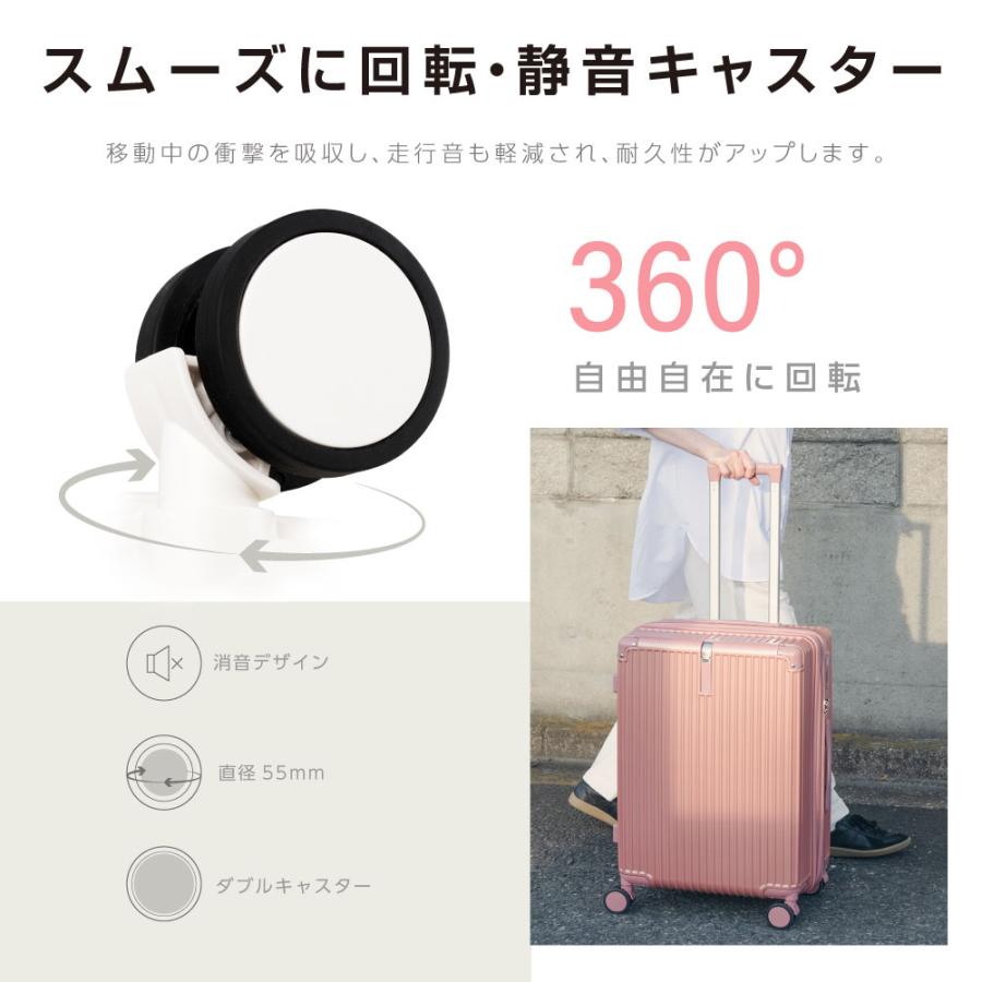 スーツケース キャリーケース Mサイズ キャリーバッグ 4カラー