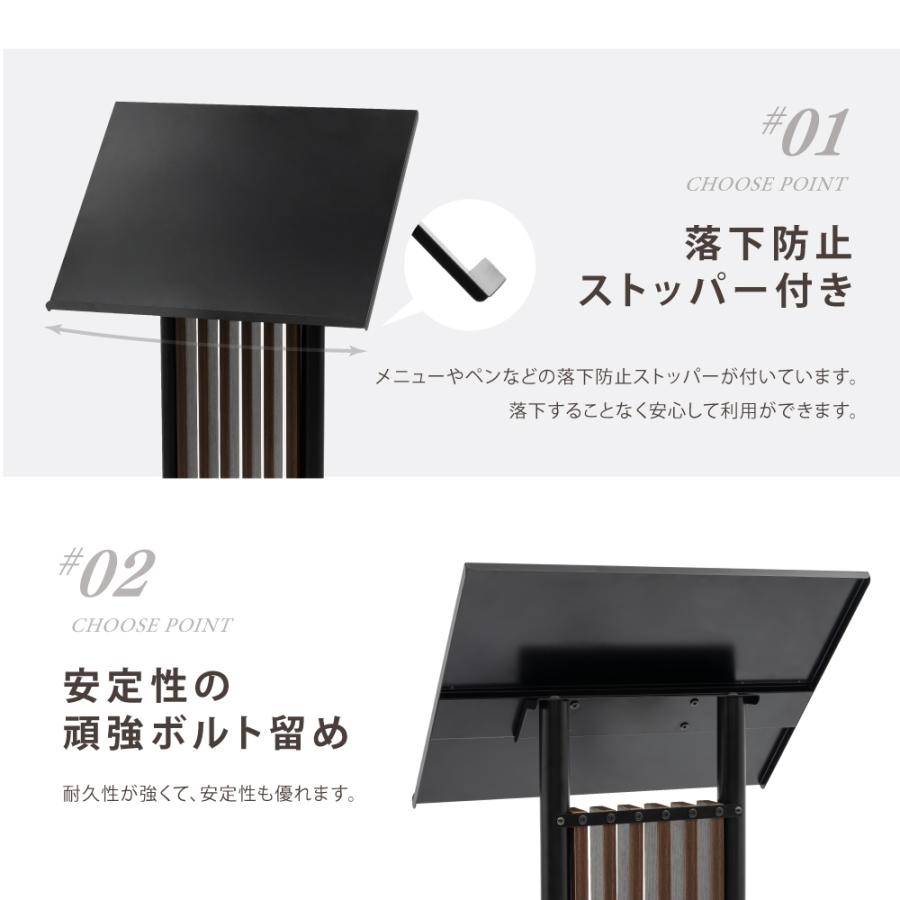 メニュースタンド W56xD38xH112cm メニュースタンド看板 店舗用 屋外に