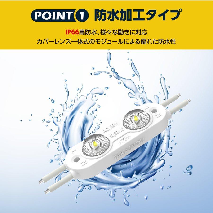 Star Lite Duo II LEDモジュール AC100V昼光色　１３５個 新商品 LEDモジュール シンプルレンズ式 2灯タイプ IP66 防水 電球色