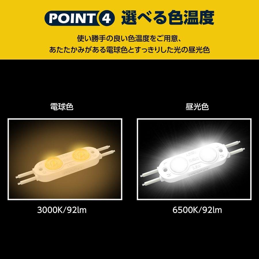 新商品 LEDモジュール シンプルレンズ式 2灯タイプ IP66 防水 電球色