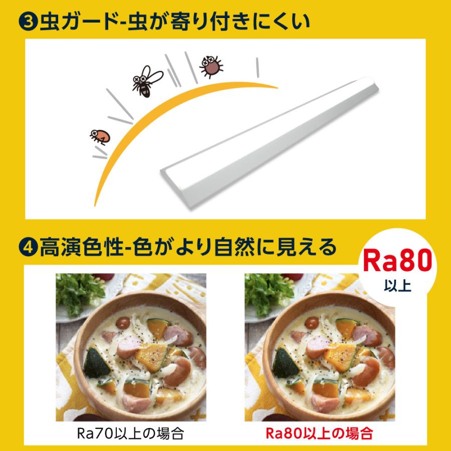 ledベースライト 40W型 2灯相当 逆富士 2台セット LED蛍光灯 薄型 器具一体型 一体型照明 天井直付型 直管蛍光灯 シーリングライト tt-lbl-g1532-2set_4