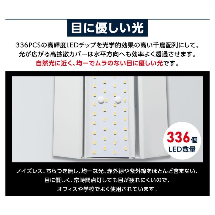 ledベースライト 40W型 2灯相当 逆富士 2台セット LED蛍光灯 薄型 器具一体型 一体型照明 天井直付型 直管蛍光灯 シーリングライト tt-lbl-g1532-2set_5