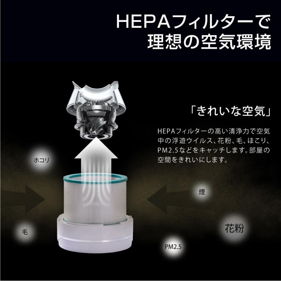 羽なし扇風機 タワーファン リモコン付き UV除菌 空気清浄機