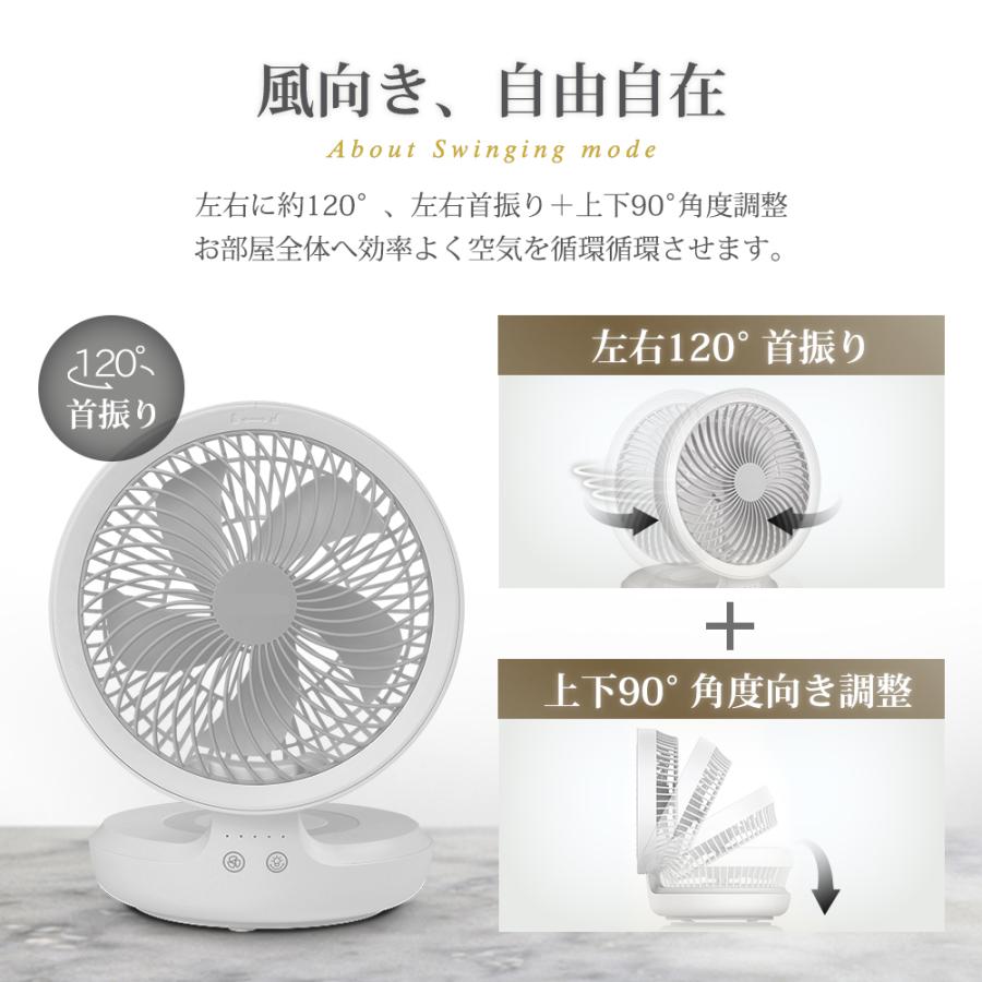 扇風機 空気清浄機 サーキュレーター 静音 風量8段階 80°首振り Amazon | 【2023新登場&年中活躍】サーキュレーター 扇風機 兼用