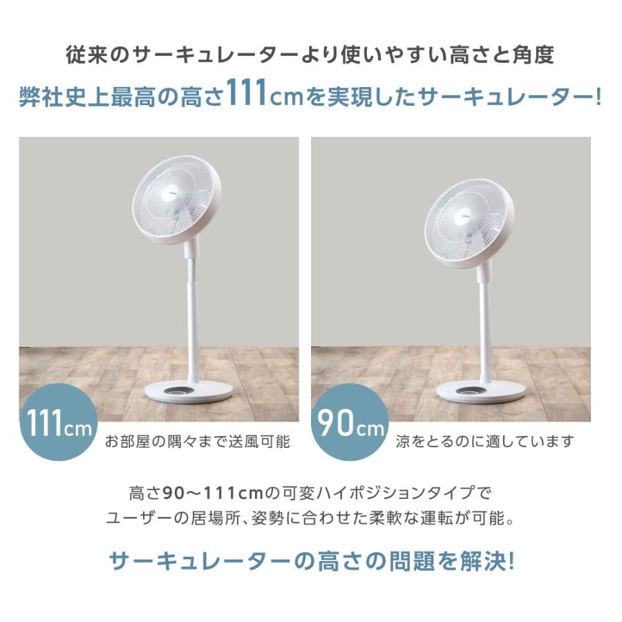扇風機 DCモーター 7枚羽根 超静音 3D首振り 12段階風量調節 扇風機 DCモーター 7枚羽根 超静音 3D首振り 12段階風量調節
