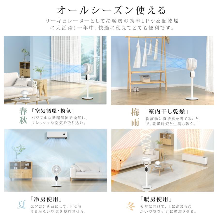 イオン除菌機能付 リビング扇風機 サーキュレーター dcモーター イオン