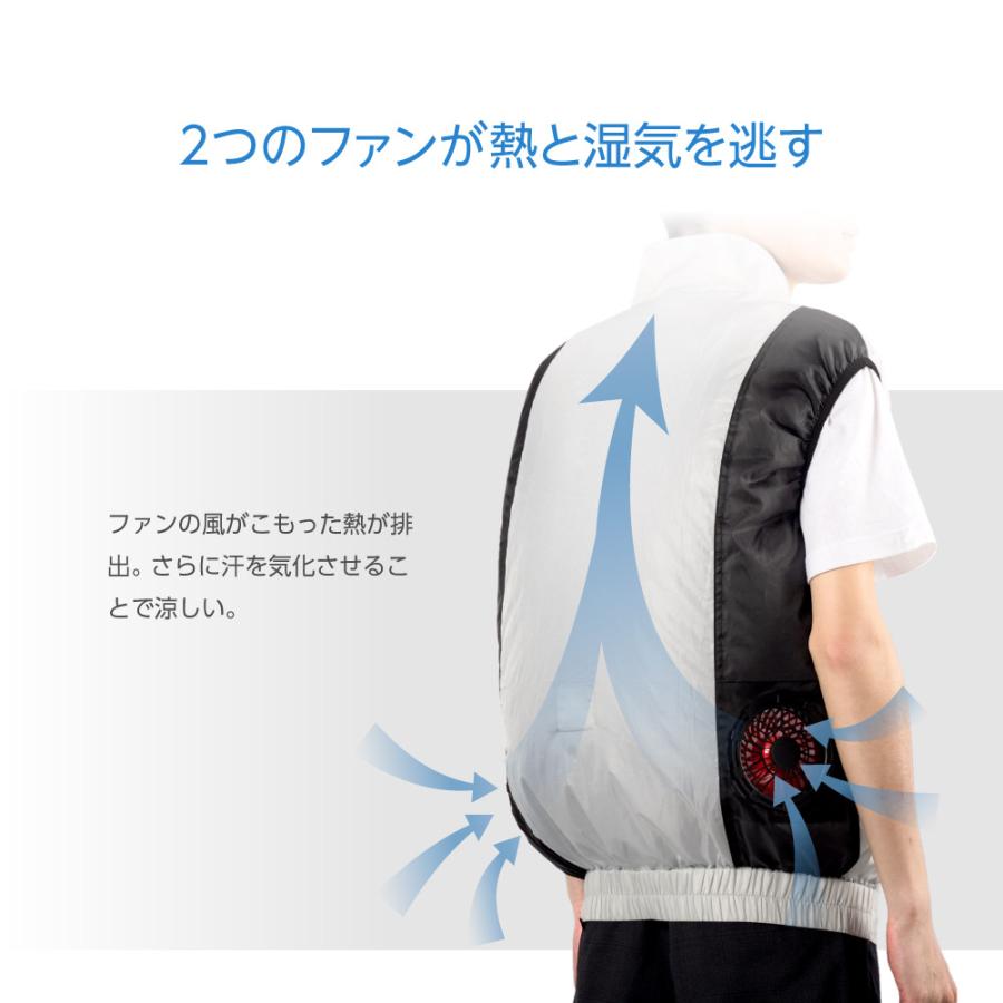 空調ウェア 空調ベスト 冷却服 空調作業服 フルセット 電動