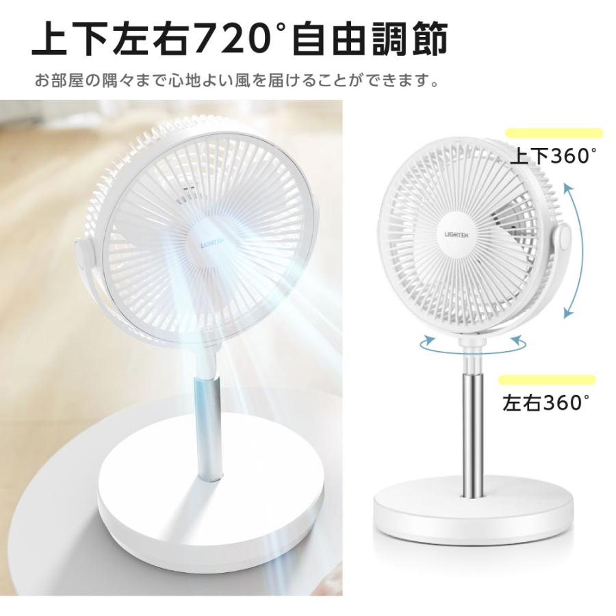 扇風機 卓上扇風機 リビング扇風機 リビング 360°角度調節可能 静音