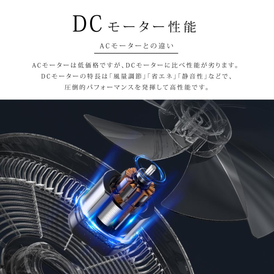 扇風機 サーキュレーター 7枚羽根 12段階風量調節 自動首振り リモコン付き リビング扇風機 高さ調節可能 DC 静音 入切タイマー付き OFFタイマー 節電 xr-yy04 | ブランド登録なし | 06