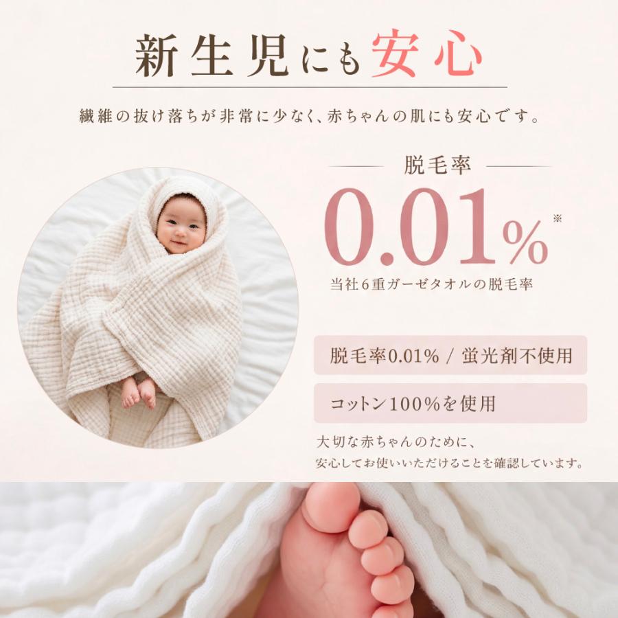 ガーゼハンカチ タオル 6重ガーゼ 2タイプ べビータオル バスタオル
