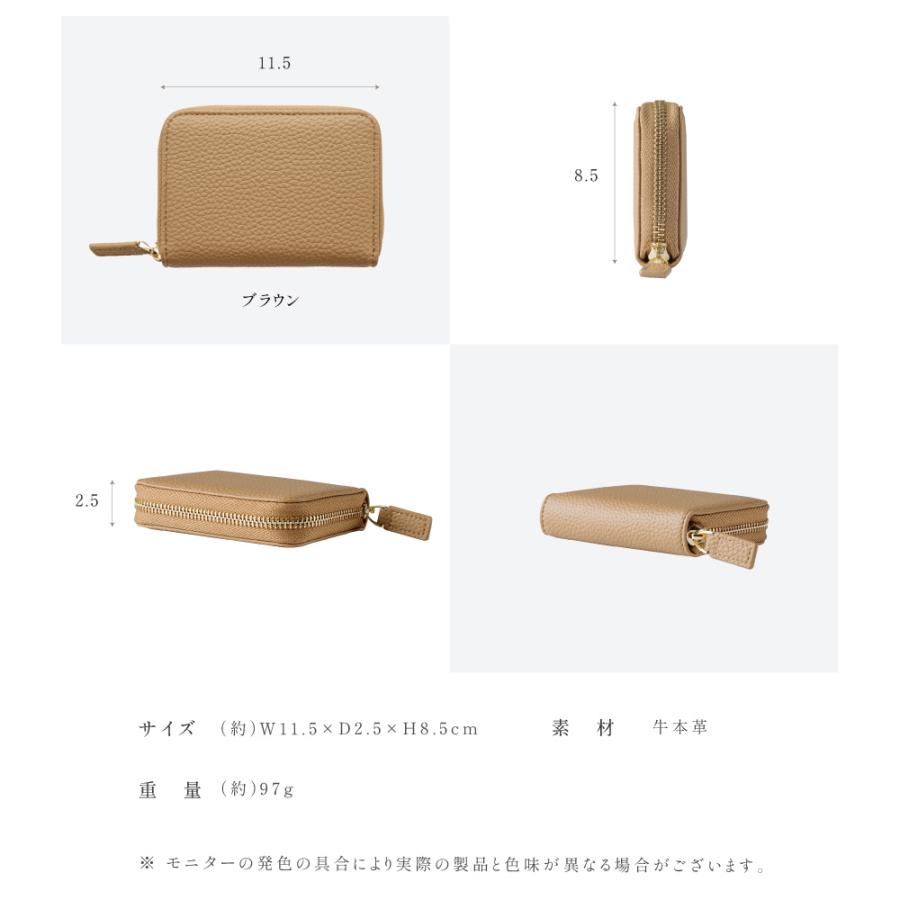 ミニ財布 二つ折り財布 本革 牛革 13色 レディース ミニウォレット