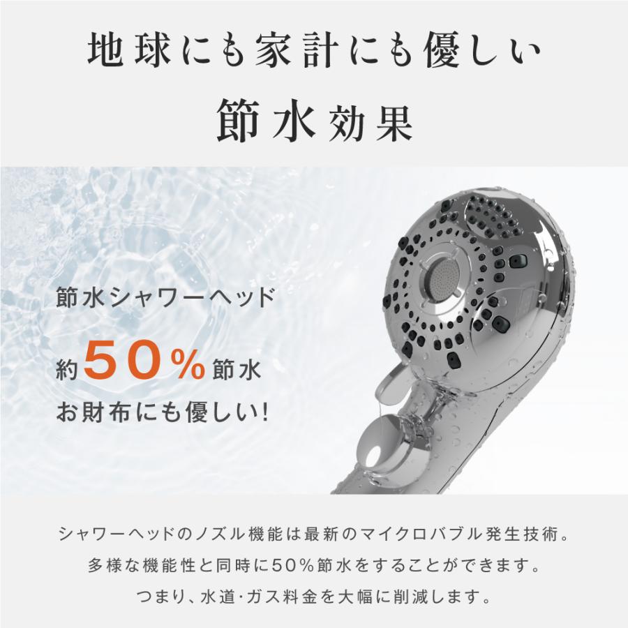 シャワーヘッド スキンケア 節水 高洗浄力 手元止水 うるおい