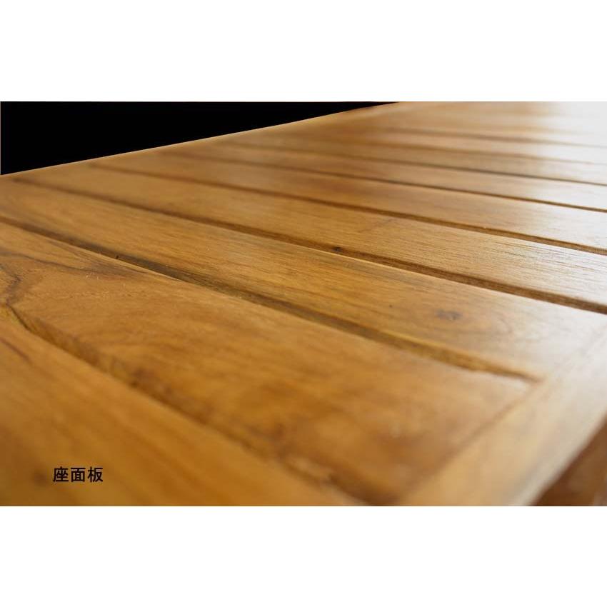 チーク古木自然杢凹凸 オールドチーク アンティーク 総無垢