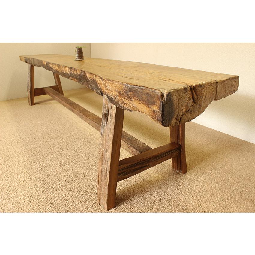 家財便送料込み】200 アンティークロングテーブル