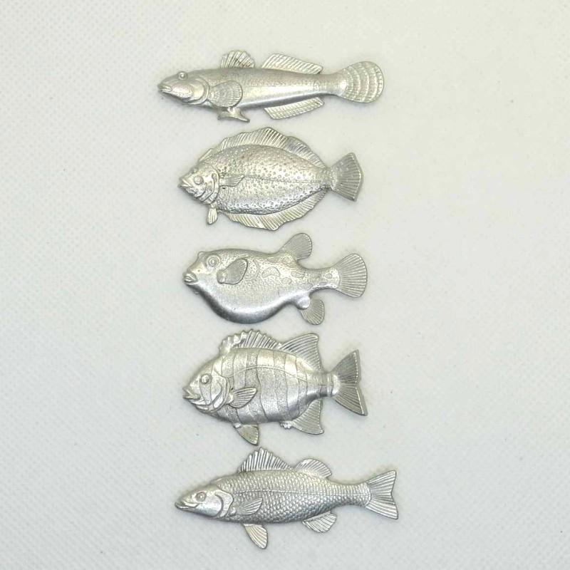 魚箸置き5個セット(ハゼ・ヒラメ・フグ・イシダイ・スズキ 魚箸置き5個セット(ハゼ・ヒラメ・フグ・イシダイ・スズキ