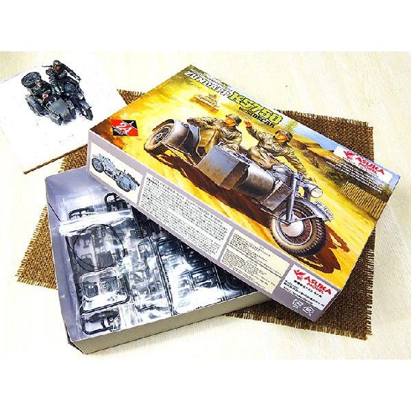 アスカモデル【24-004】1/24 ドイツ軍用オートバイ ツュンダップ KS750