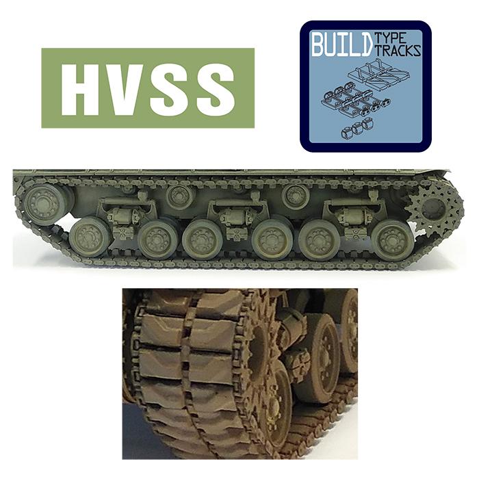 35-L36W】1/35 M4シャーマン 水平懸架サスペンションセット T84履帯付
