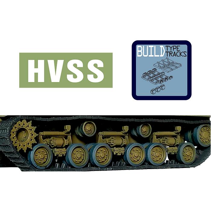 35-L42W】1/35 M4シャーマン 水平懸架サスペンションセット T66履帯付