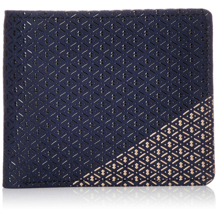 大人気 インデンヤ 二つ折り財布 庵札入れ 庵 14 いおり 紺地 白漆黒漆 瓢箪柄 特別送料無料 Www Skylanceronline Com