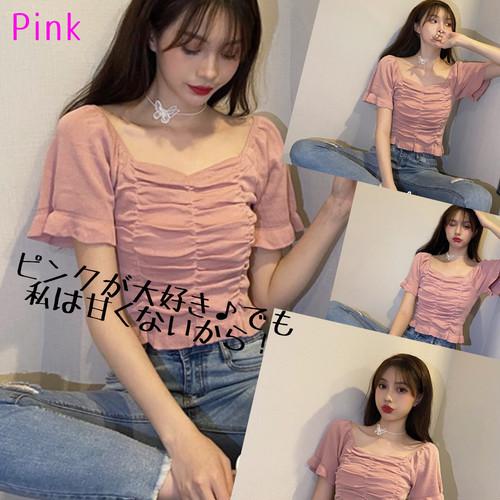 ピンク フリーサイズ レディース ショート丈トップス オフショル 2way へそ出し 華奢見え デコルテ見せ カジュアル かわいい 夏 Zxha091 アスカルマート 通販 Yahoo ショッピング