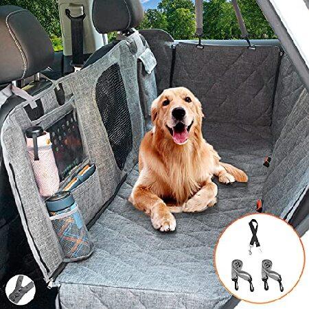 特別価格hanjo Pets 車犬用カバー バックシート 犬用カーハンモック 防水 犬用カーシートカバー メッシュウィンドウ付き 複数のポケット 車 好評販売中 店
