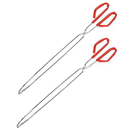 【GINGER掲載商品】 2pcs 特別価格Angoily Extra Gril好評販売中 Barbecue Steel Stainless Inch 22 Tongs Scissor Long トング、火ばさみ
