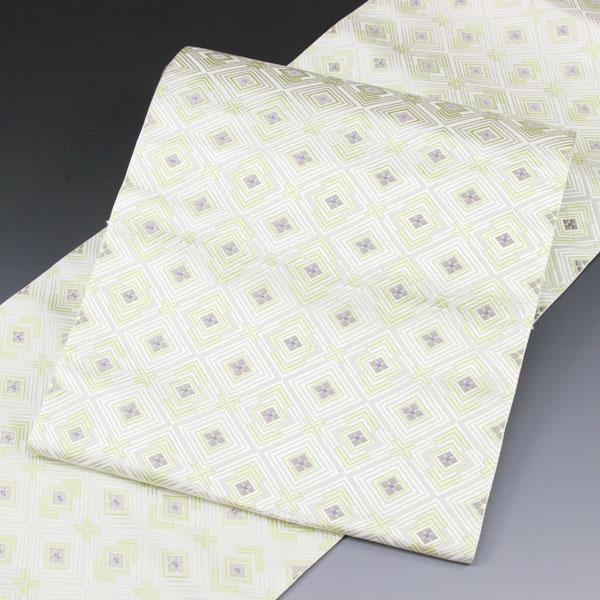 お仕立て付き】博多帯 菱紋 松装織物 金印 本場筑前 紋八寸名古屋帯