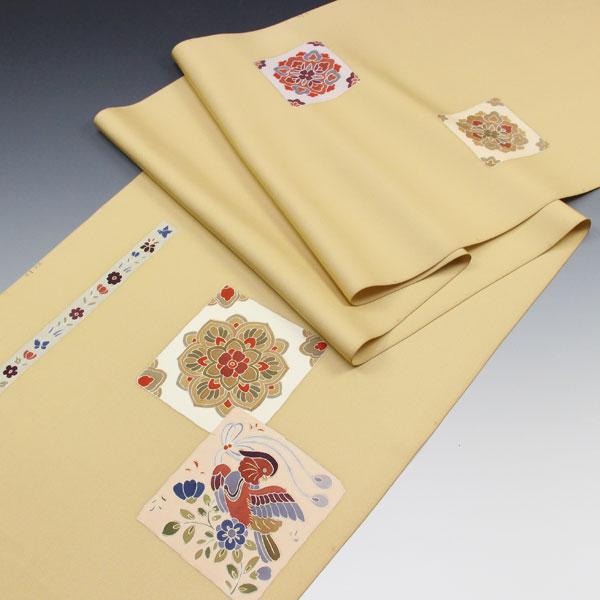 お仕立て付き】着物 帯 京友禅手描き 本加工 塩瀬 お太鼓柄 吉祥 お仕立て付き】着物 帯 京友禅手描き 本加工 塩瀬 お太鼓柄 吉祥