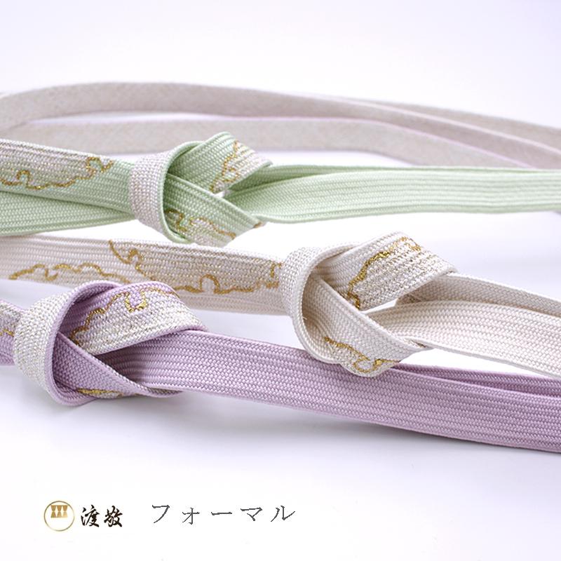 帯締め 紐の渡敬謹製 高麗片胴雪輪撚房 フォーマル あすかや［商品番号 