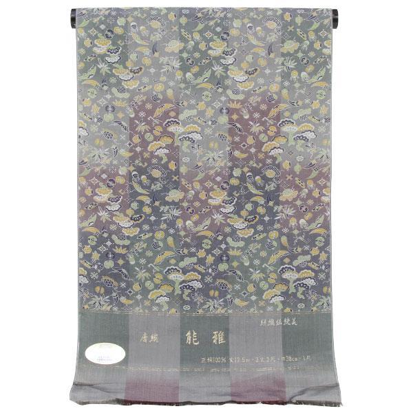 反物 唐織 能衣装 長コート 「能雅」 絣織伝統美 あすかや [商品番号  