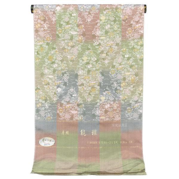 反物 能衣装 長コート 唐織「能雅」 絣織伝統美 あすかや [商品番号  