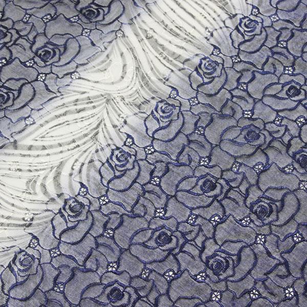 反物 単衣 コート 羽織 塵よけに オーガンジー 刺繍コート 墨ぼかし 薔薇 あすかや [商品番号cot673] |  | 03