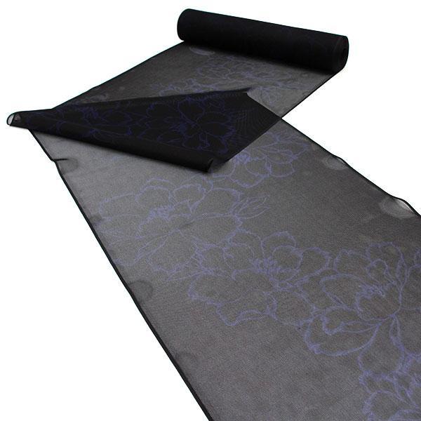 黒　紗反物　羽織用　反物 sb14849_1.jpg