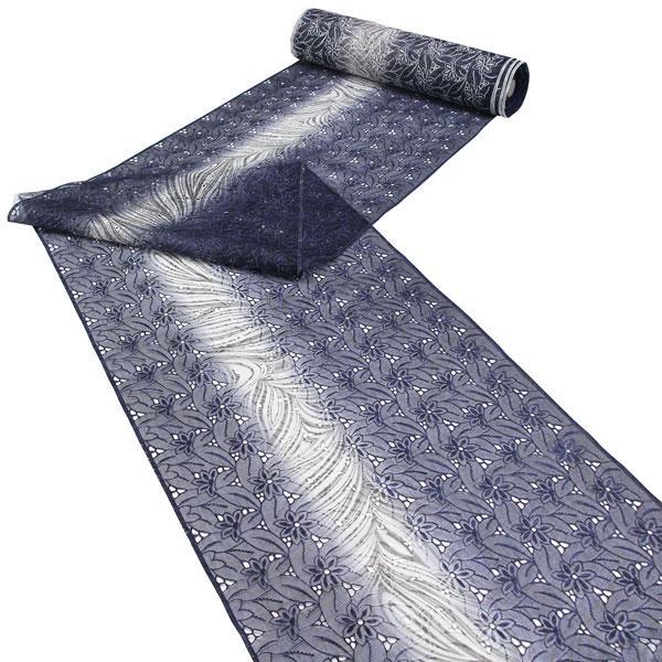 反物 単衣 コート 羽織 塵よけに オーガンジー 刺繍コート 墨ぼかし あすかや [商品番号cot698] |  | 02