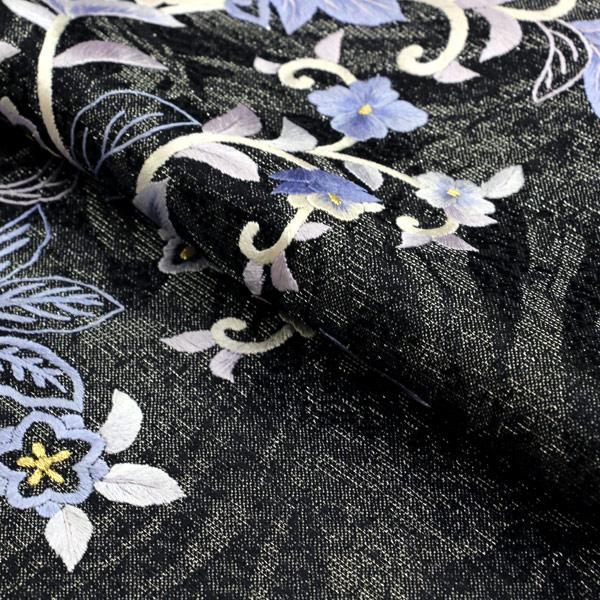 お仕立て付き】着物 帯 単衣用 尾峨佐染繍 相良刺繍 蘇州刺繍 三通  