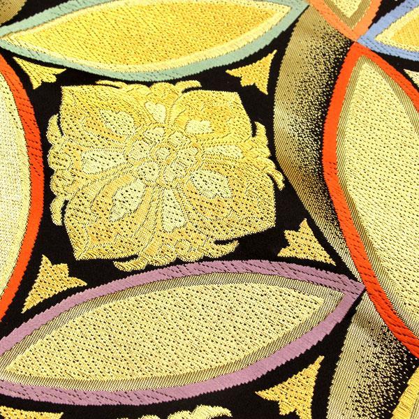 着物 帯 振袖用 錦袋帯 美しいキモノ掲載柄（株）白寿苑 引き箔 七宝