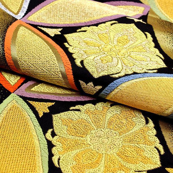 着物 帯 振袖用 錦袋帯 美しいキモノ掲載柄（株）白寿苑 引き箔 七宝