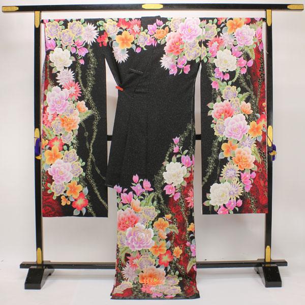 お仕立て付き】着物 振袖 ViVi fleurs ヴィヴィフルール 銀通し地使用 
