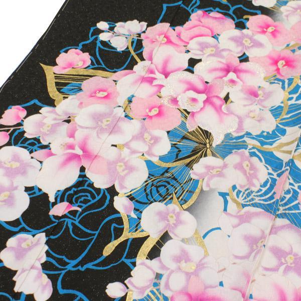 着物 振袖 丹後ちりめん 胡蝶蘭 金彩加工 ラメ糸刺繍 銀通し生地 未