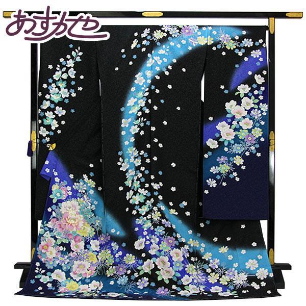 【着物 名門 吉澤織物 金通し 金駒刺繍 振袖 吉澤の友禅 あすかや [商品番号fs273]