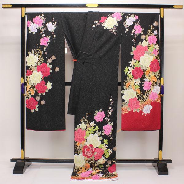 お仕立て付き】着物 振袖 艶やかゴージャス！銀通し地使用 ラメ箔刺繍 