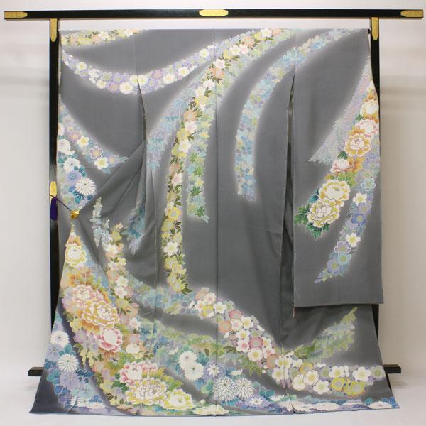お仕立て付き】着物 本振袖 手加工 未仕立て あすかや [商品番号fs308 