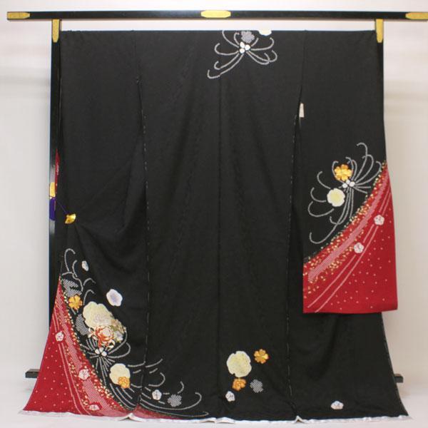 手絞り 振り袖 セット 染め分け 金駒刺繍 金彩加工 豪華 130 【公式通販】