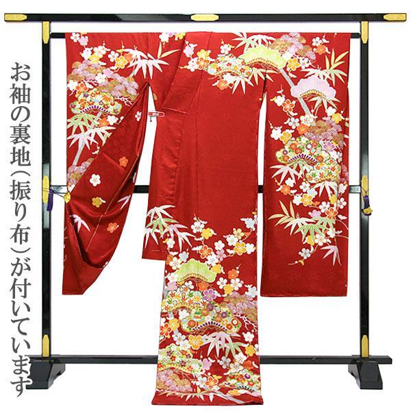 着物 久保耕謹製 手描き手加工 本振袖 京都 久美すがた 松竹梅 あすか