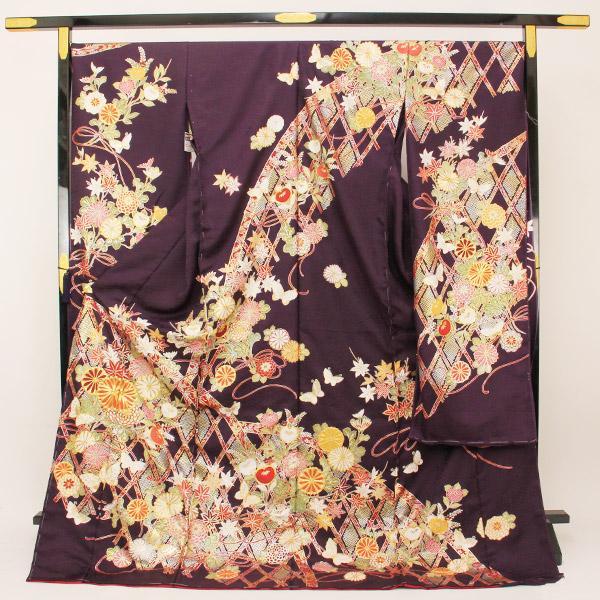 着物 振袖 豪華 京の老舗 尾峨佐染繍 作 金彩 金駒刺繍 未仕立て