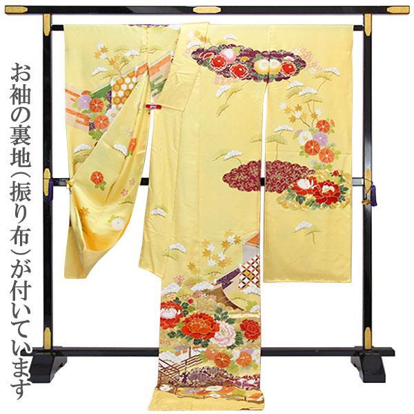 着物 友禅本振袖 京手描き 内と良 謹製 日本の絹 あすかや [商品番号