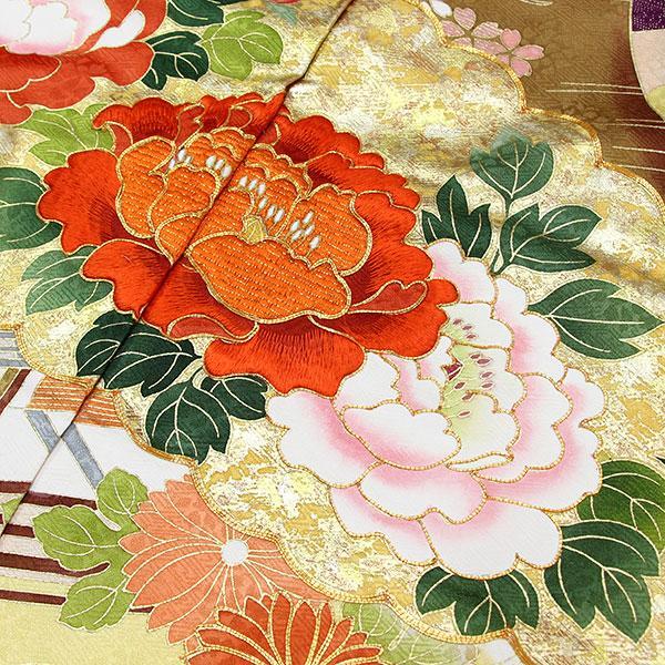 着物 友禅本振袖 京手描き 内と良 謹製 日本の絹 あすかや [商品番号